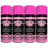 4X Paint Factory Fluorescent Neon Pink Spray Paint 200ml Spray Paint